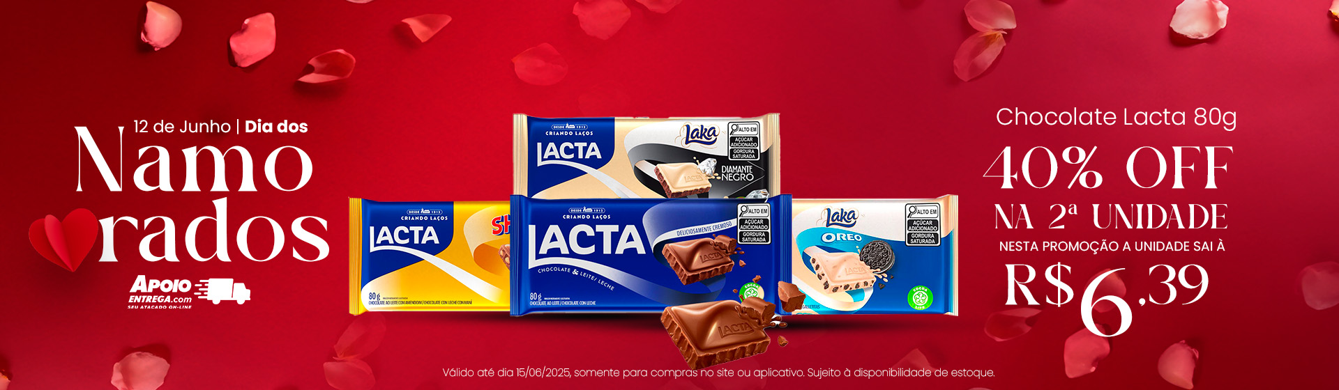 Chocolate Lacta até 15/06
